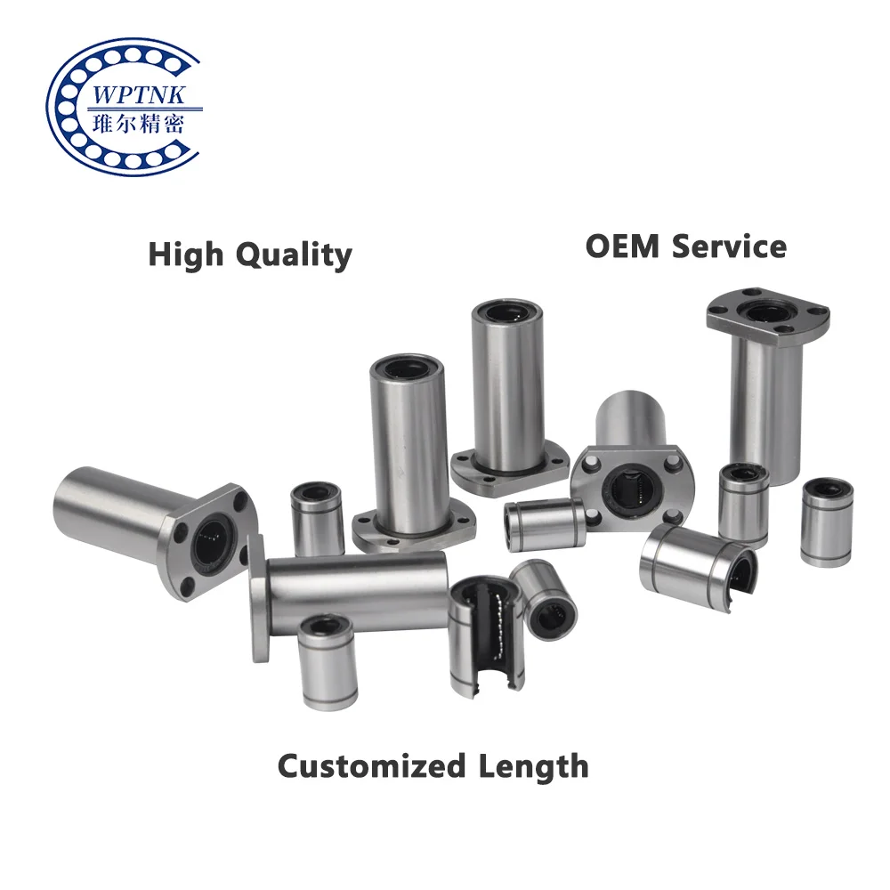 China High Quality LM13UU LM16UU LM16 LUU OP AJ LM20UU GCr15 LME LMF LMK LMH Linear Bearings Sliding Extended Ball Guide Bushing