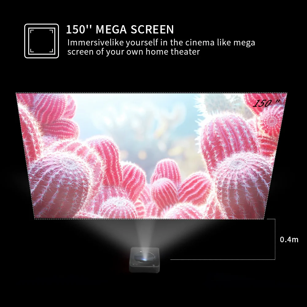 RTAKO 3D Short Throw Dlp Projector