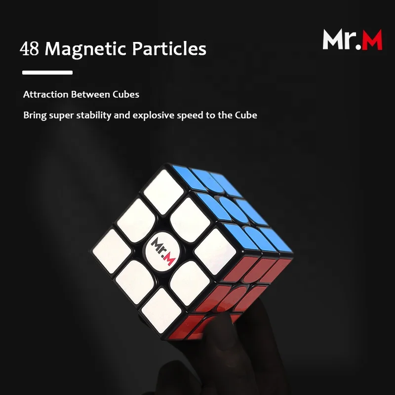 Sengso 3x3x3  Magnetic Magic Cube Gift Box Durable Black Bottom Educational Toys Speed Cubes Puzzle Toy