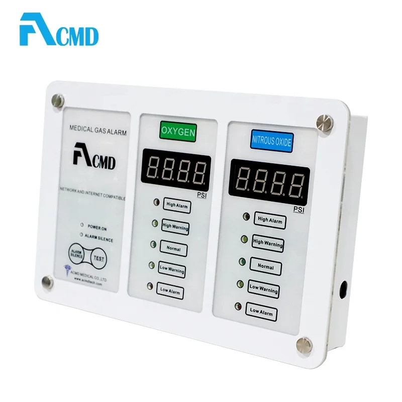Acmd Hospital Furniture BC Series Medical Gas Area Alarm 3 Gases Medical Gas Alarm System