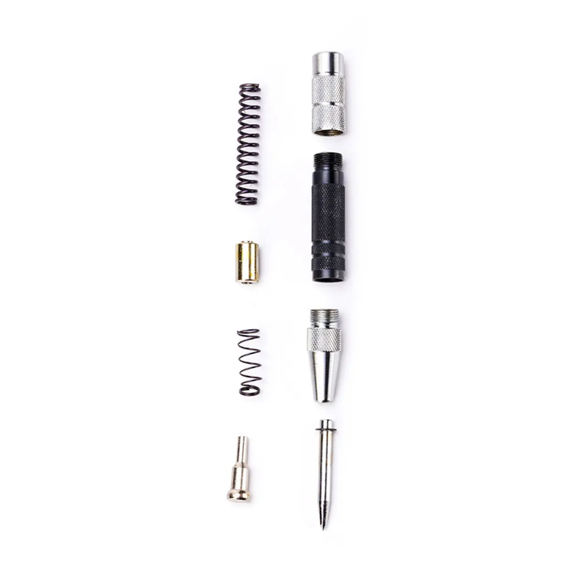 Automatic Center Punch Automatic Center Pin Spring Loaded Mark Center Puncture Adjustable Marker Woodworking Tool Drill Bit