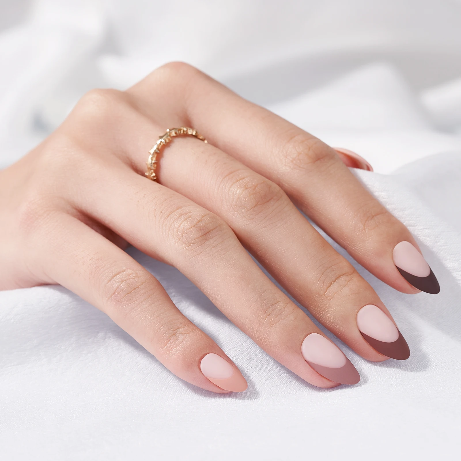 Btartbox нейл-арта 30 шт Высокое качество матовые открытые накладные ногти для ног миндаля короткие