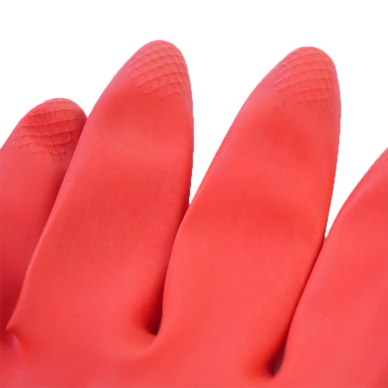 Long Cleaning Gloves Latex Household Kitchen Dishwashing Gloves Thickened Rubber Waterproof Gloves Luvas Guantes