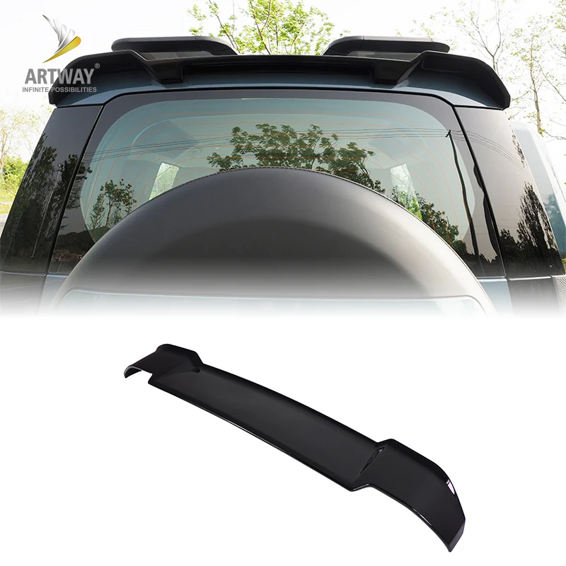 Заводская поставка, высокое качество, блеск ABS, черный задний спойлер на крышу для land rover defender 2020