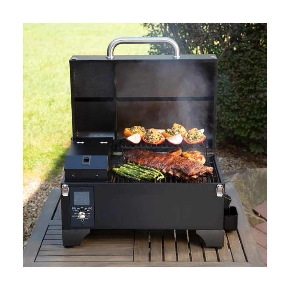 OEM Multifunctional Commercial Electric offset Wood pellet bbq grills smoker For Wholesale