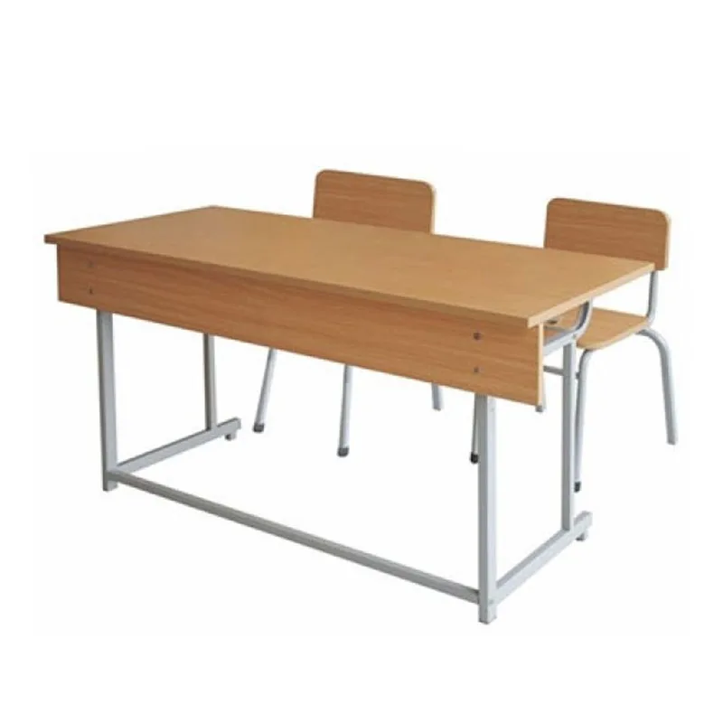 Standard Student Furniture Metal Frame School Desk And Chair For School