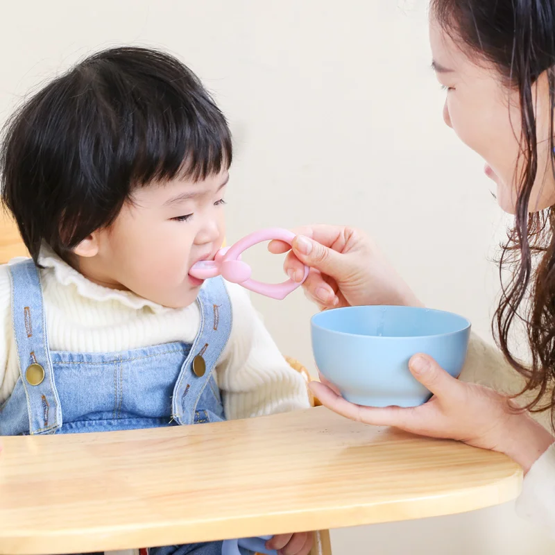 Bpa free baby spoon silicone spoon baby silicone spoon