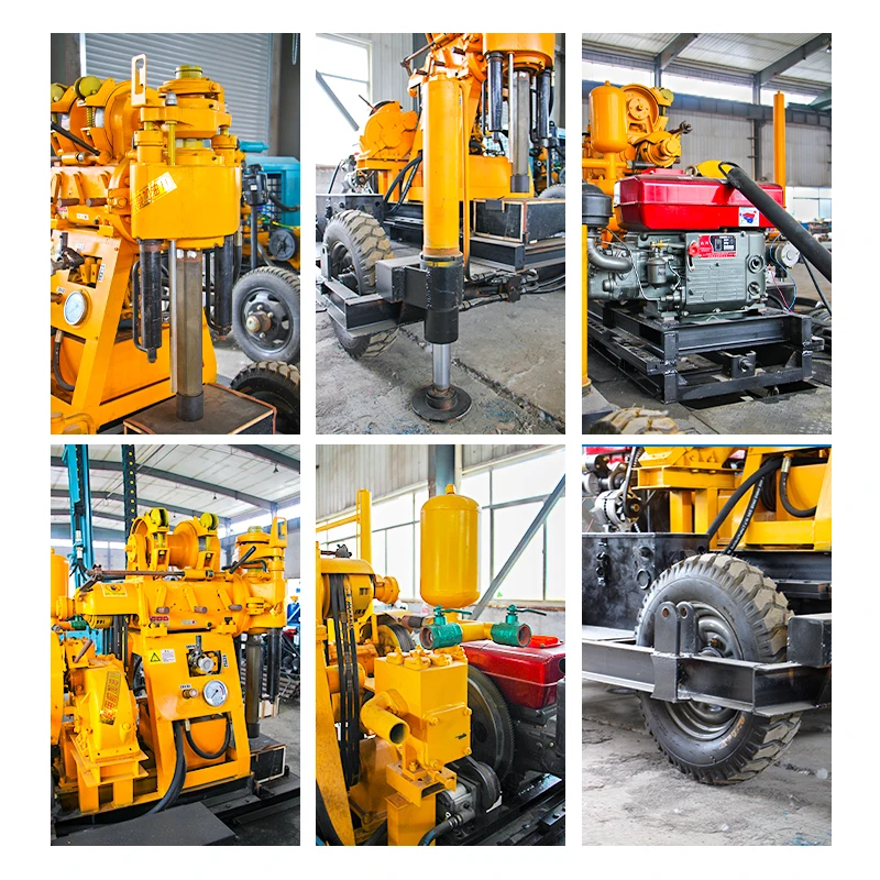 Hydraulic automatic lifting gantry tower diesel engine truck-mounted water well drilling rig