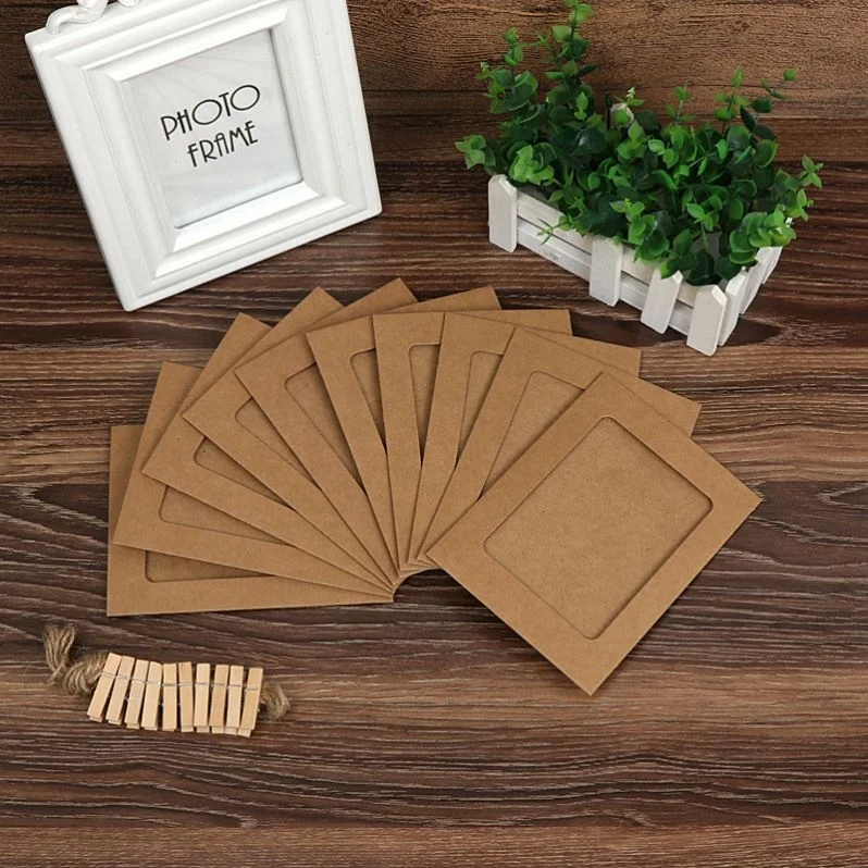 Plastic Cardboard Photo Frames 30 Clothespins With 3 Ropes For Home Wall Decor Made In China