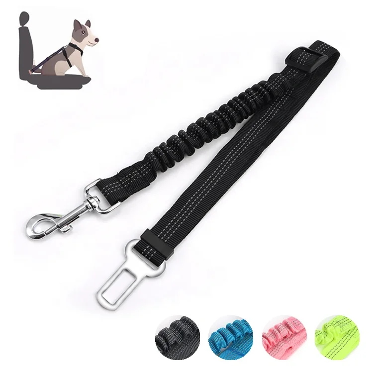 Multicolor Adjustable Comfortable Dog Seatbelts Heavy Duty Nylon Pet Safety Reflective Dog Car Seat Belt