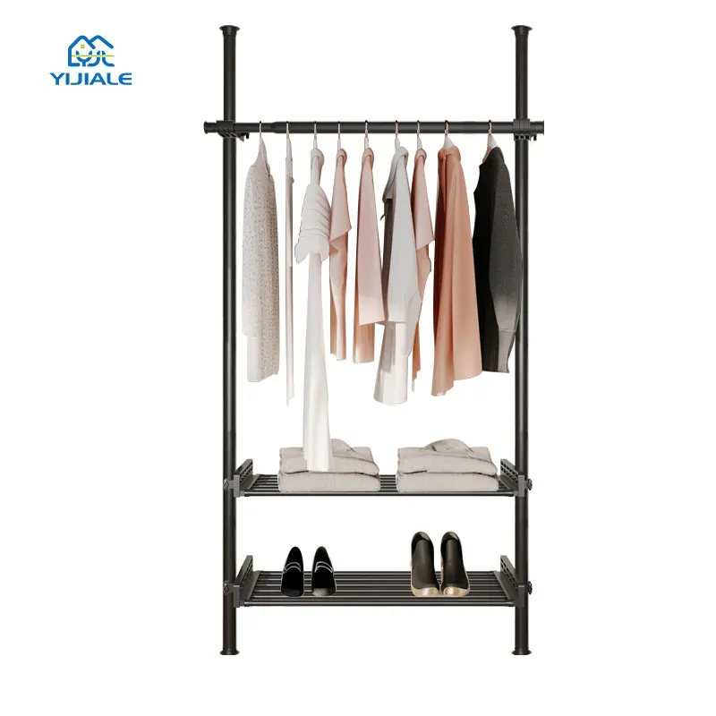 Yijiale Metal Painting 32mm Portable Storage Wardrobe Portability Wardrobes Assembled Closet for Living Room