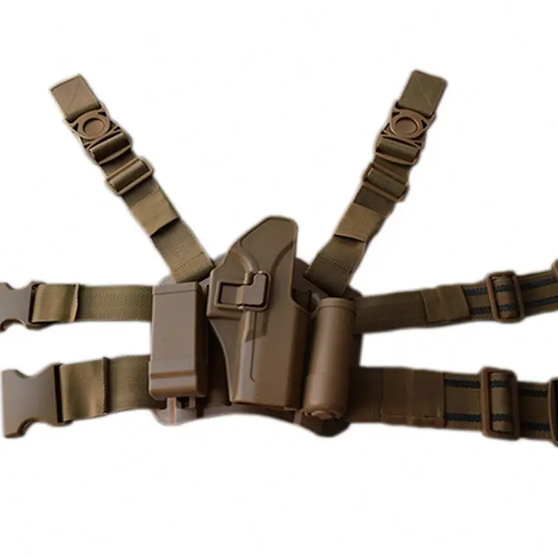 CQC Tactical Gear Quick Release Gun Holder High Quality Plastic Right Leg Gun Holster