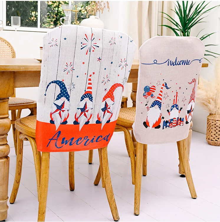 American Independence Day Chair Cover National Day Restaurant Hotel Chair Decoration Home Decor