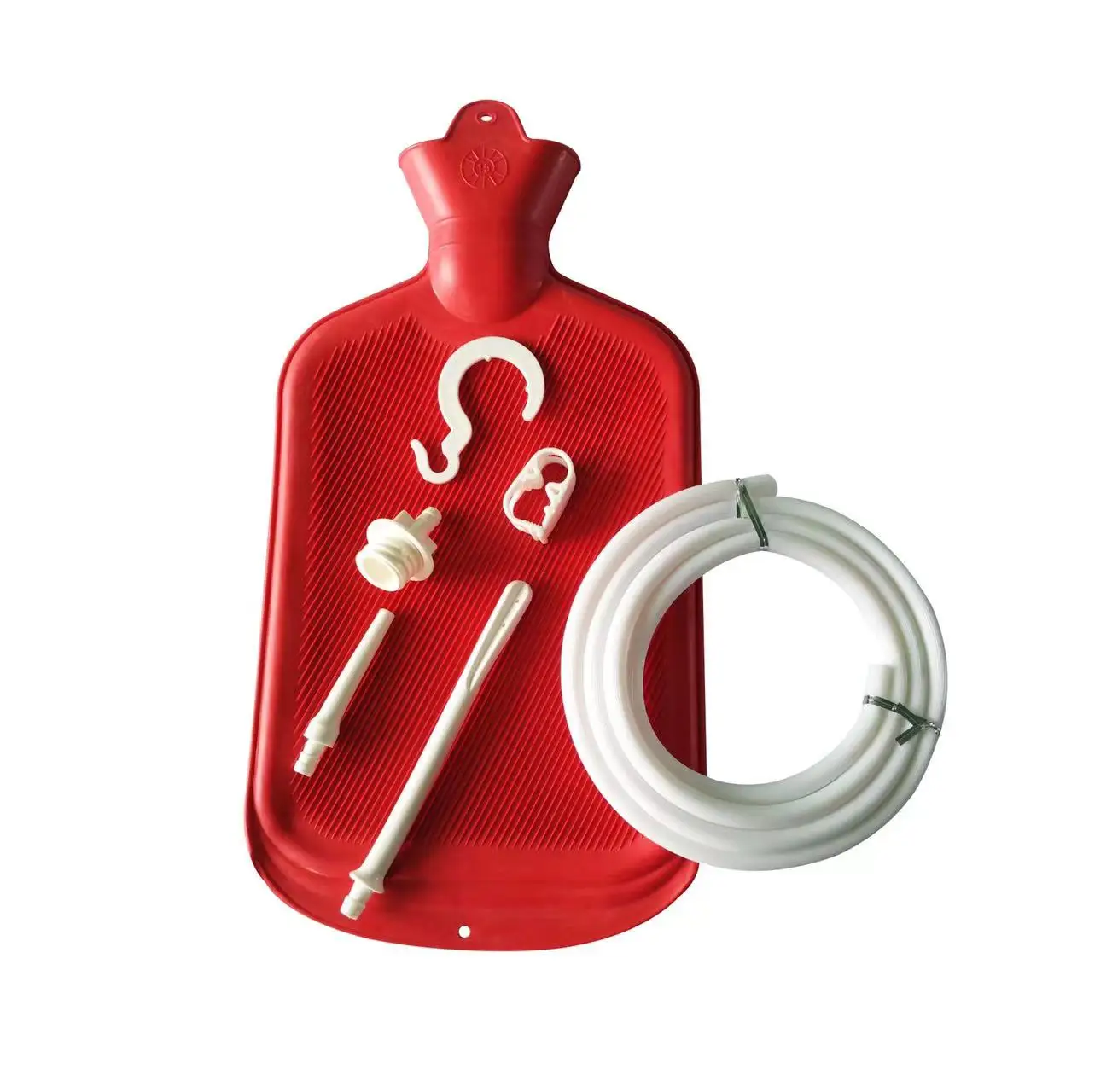 High quality reusable silicone enema douche bag medical grade 1500ml 2000ml customized enema bag kit