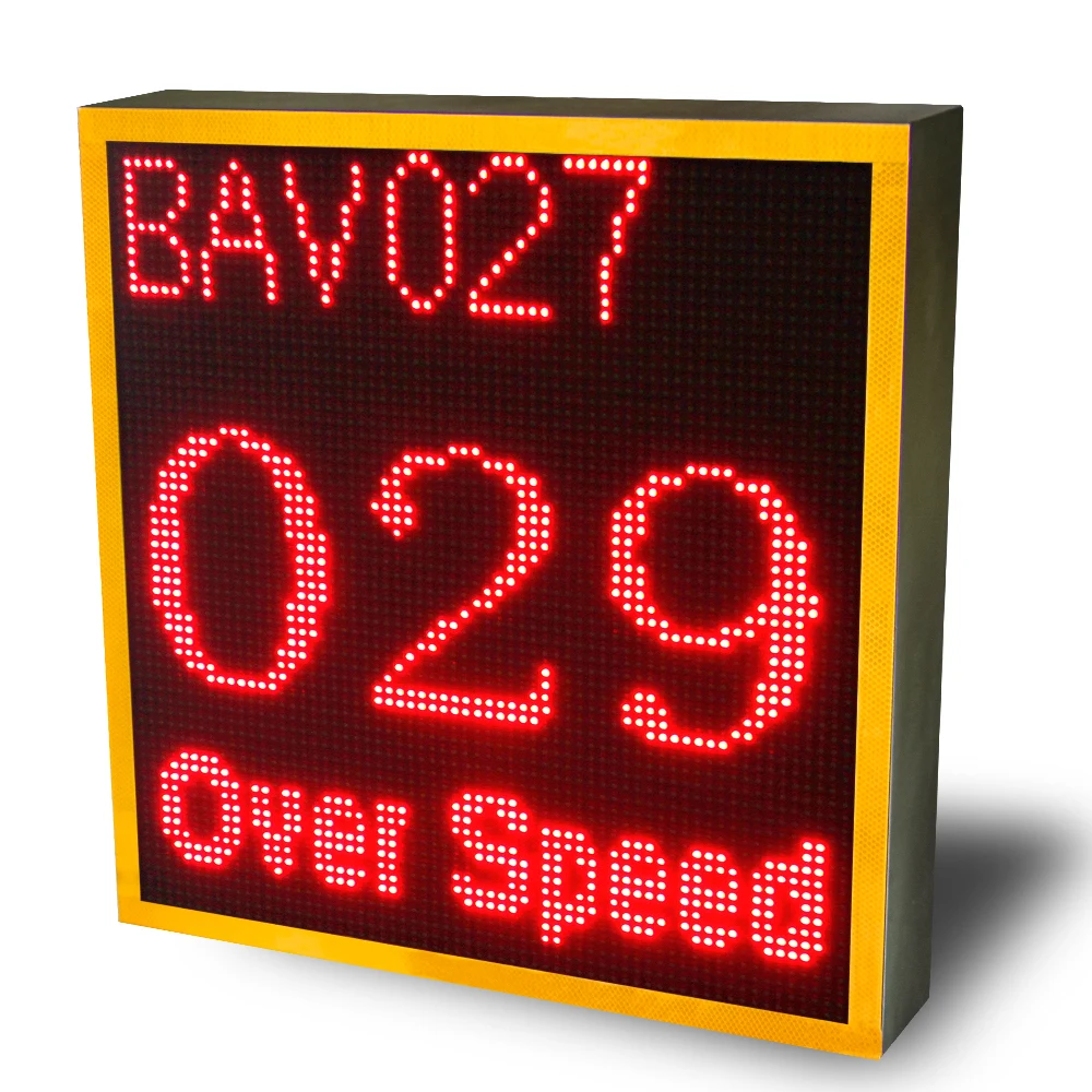 Solar LED Traffic Vehicle Activated Remote Control LPR Radar Speed Limit Sign
