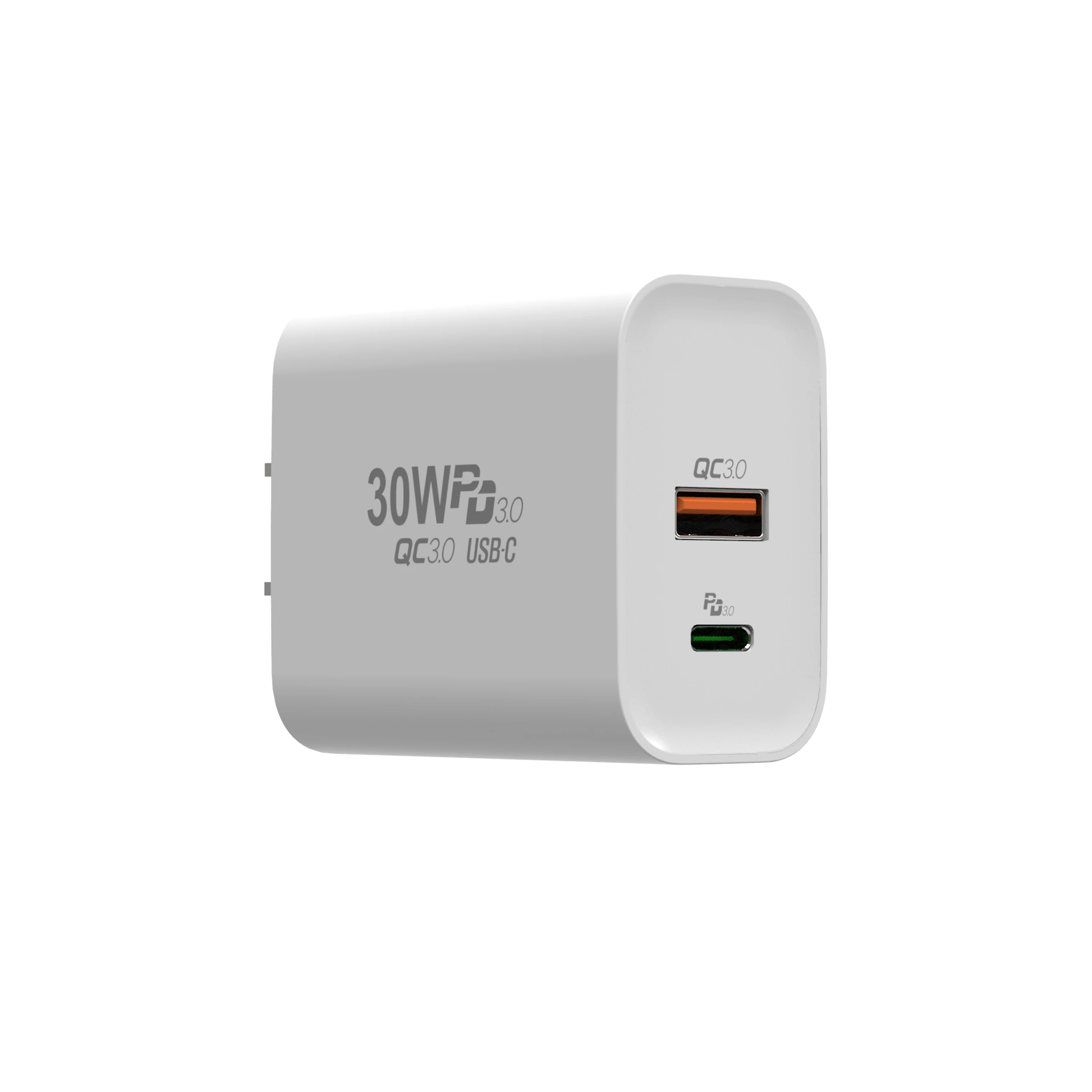 2021 Newest Design 30W Dual Port Charger QC And PD Charger For Smart Phones