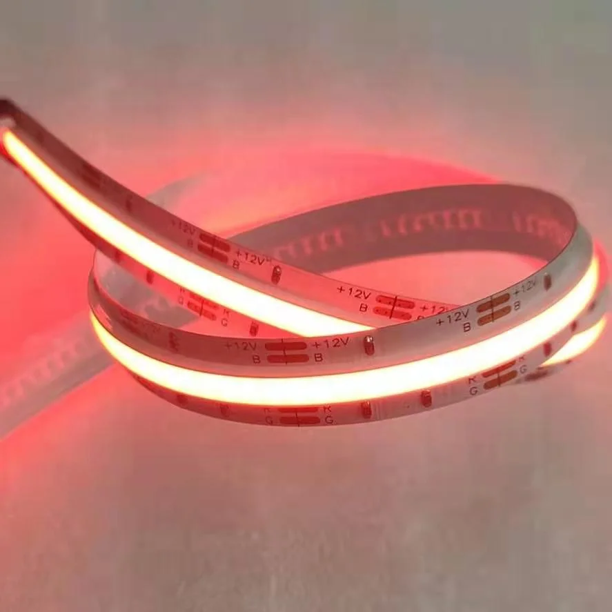 RTS Wholesale LED Tape Ribbon Light DC12V 24V 1134leds 12mm IP20 15W/M Dotless Flexible Strip Led Rgb