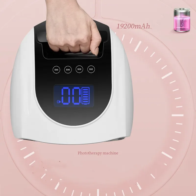 X30 60W Big Screen Wireless 15600mAh UV Led Rechargeable Nail Dryer Lamp Portable Cordless UV LED Nail Lamp