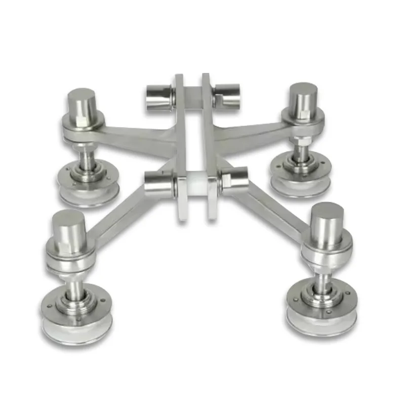 Customized Spider Glass System 4 Arms 316 Stainless Steel Glass Spider For Curtain Wall System
