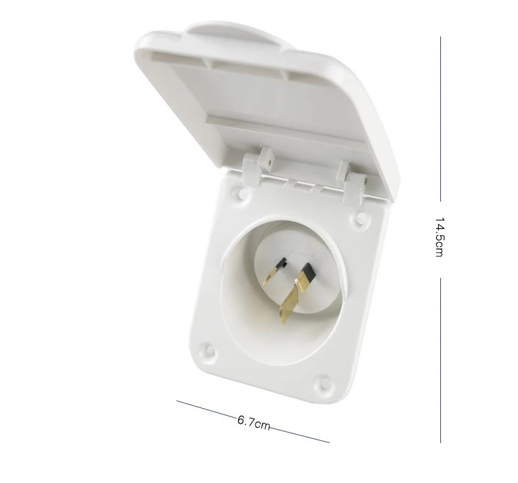 Caravan Socket Outlet Double Pole IP 44 250V 10A 15A Australian standard socket