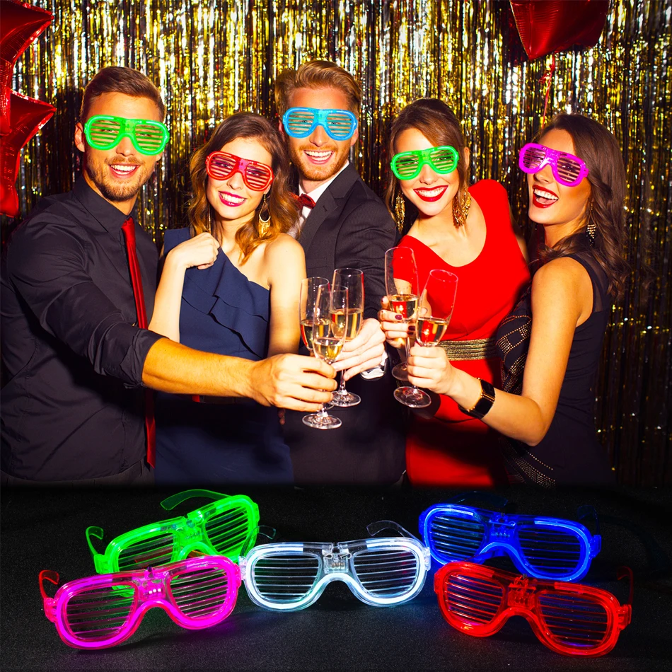 Party Supplies Glow in the Dark Led Glasses Party Supplies Wedding Birthday Halloween Decor