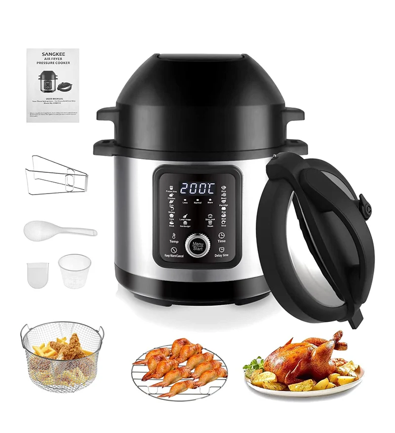 Sword India National 8 Litre Electric Pressure Cooker And Air Fryer