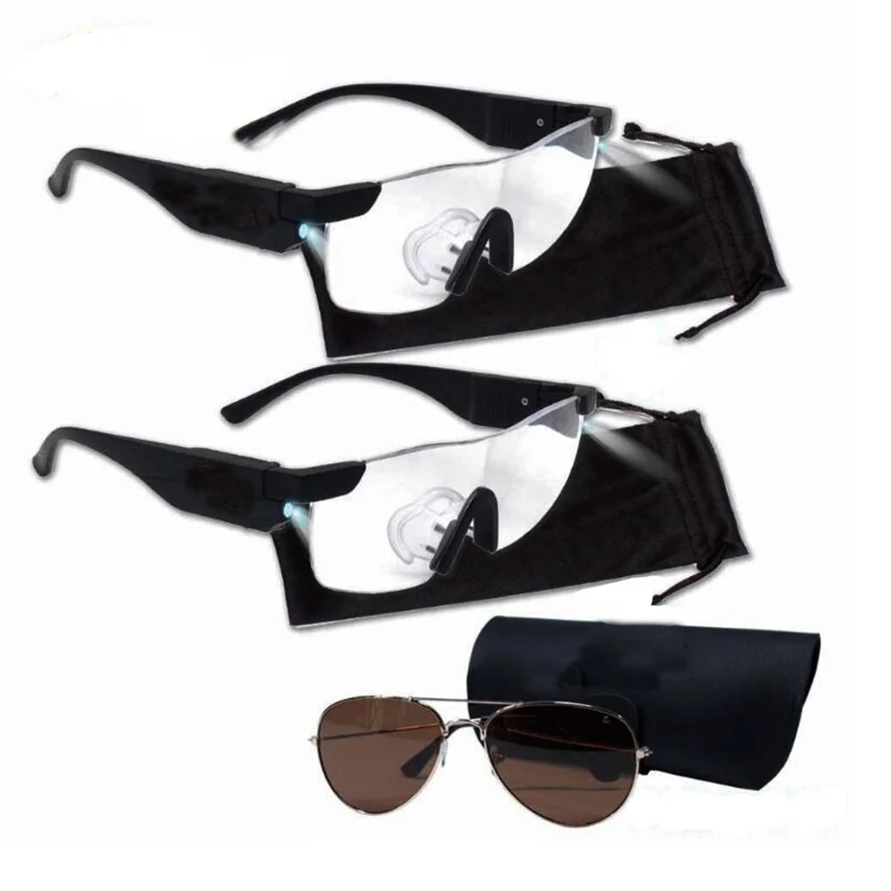 LED Light Reading Glasses LED Lighted Magnifying Eyewear Glasses Set