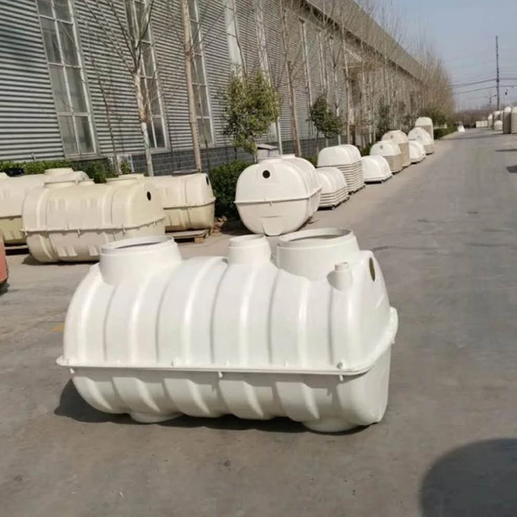 Household Sewage Water Treatment Plant Prefabricated Three-compartment Frp Septic Tank