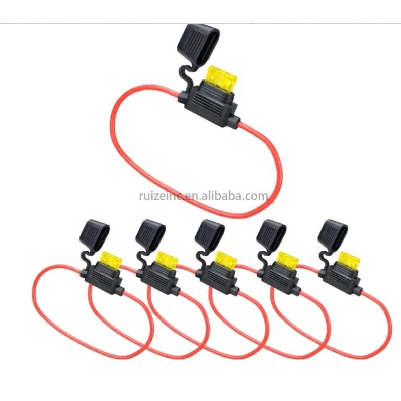 6 упаковок встроенного держателя предохранителя 14AWG пояс ATC/ATO20A стандартный предохранитель