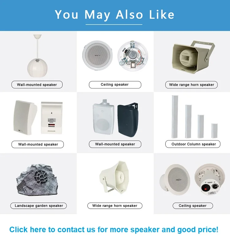 wide frequency range 60w watt pa mini public address system horn speaker for school, stadium,playground,square