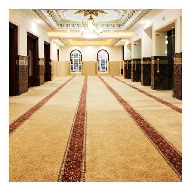 Customized Traditional Arabic Carpet Design for Mosque Masjid Prayer Room with High Quality Runner Mat Rug Carpet