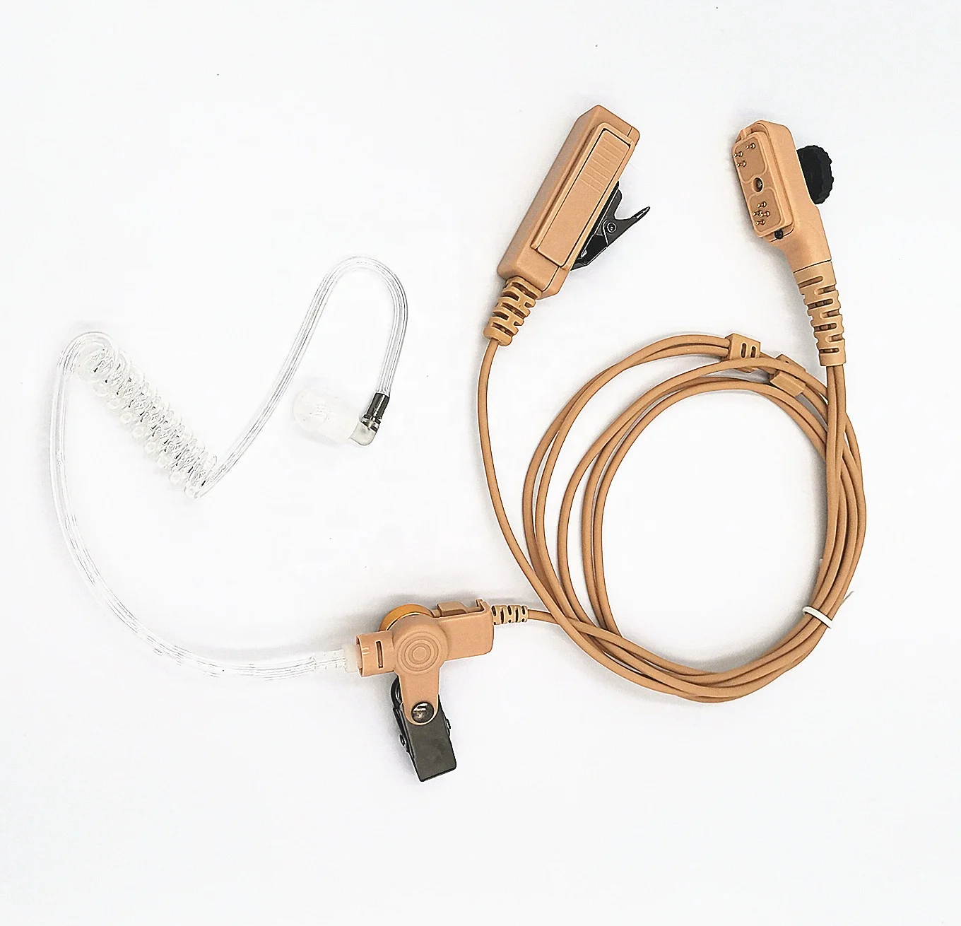 walkie talkie acoustic tube earpiece beige headsets for Hytera hyt Pd700 Pd780 Pd780g pt580h pd788 pd782 PD708