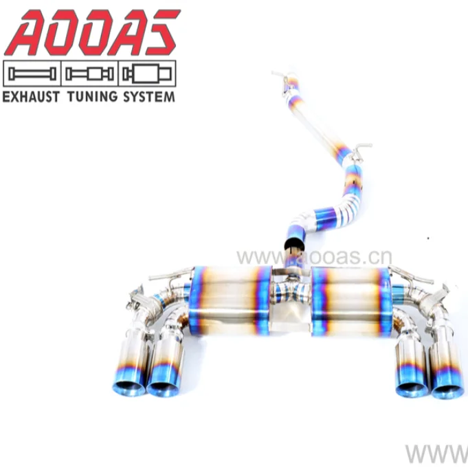 Titanium system control exhaust sound valve Catback System for Volkswagen Golf 7R 7.5R 2.0T