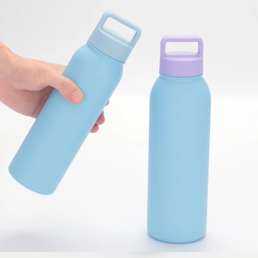 20oz 30oz Stainless Steel Flask Double Wall Vacuum Insulated Sports Gym Water Bottle with Handle