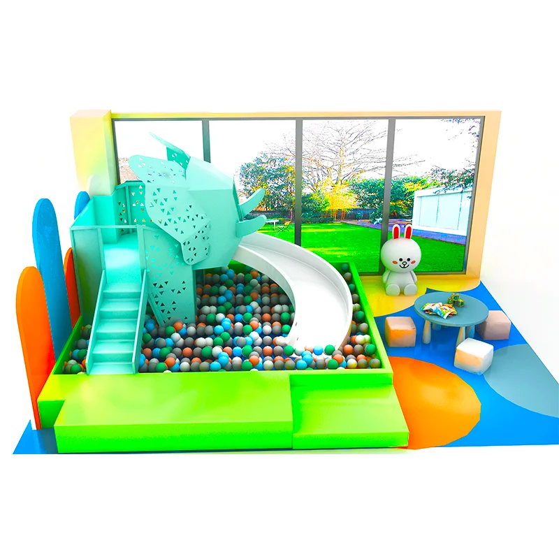 Amusement Park rides kids soft play equipment ball pit with slide play house indoor playground