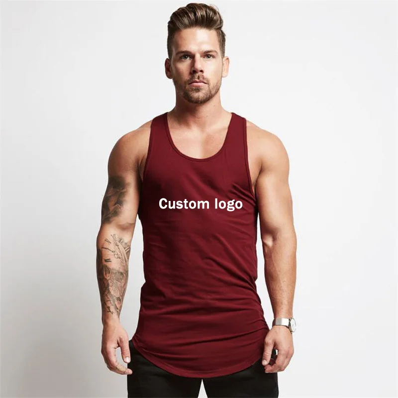 
Factory Custom Logo New Summer Season Fitness Sleeveless Vest Mens Tank Top 