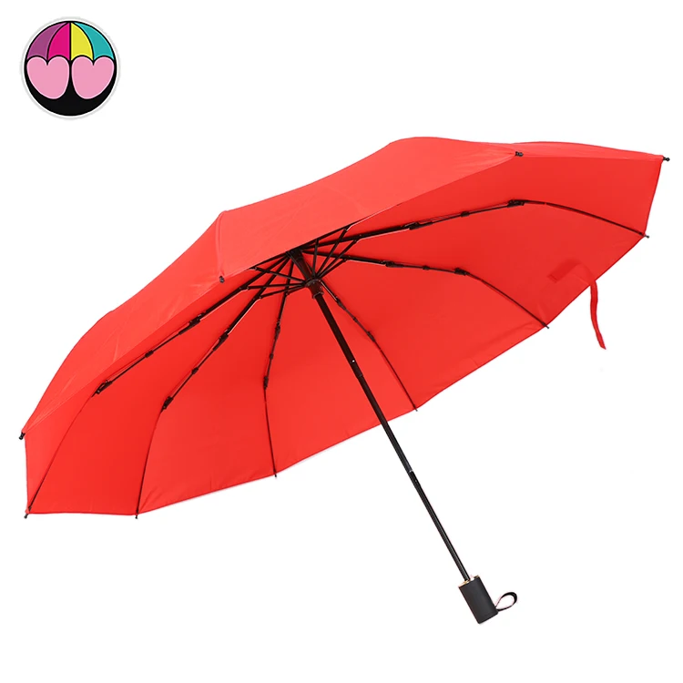 chinese umbrella Manufacture sale windproof custom logo tuuci 3 fold manual open umbrella change color umbrella free shipping