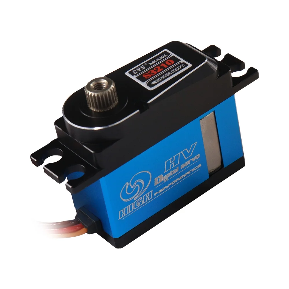 CYS-S3210 43g Low Profile RC Servo for Helicopter & Plane 0.05/0.04s High Speed Coreless for Unisex Robot Use