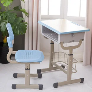 New Style School Kids Reading Table Class Chear Automatically Adjust The Height Of Student Desks And Chairs With Factory Price