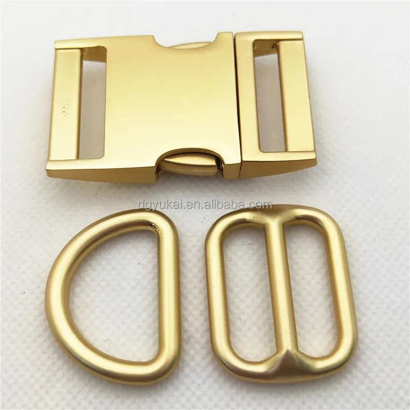 10/15/20/25/32/38/50mm High quality luggage metal buckle with side release buckle and Tri glide