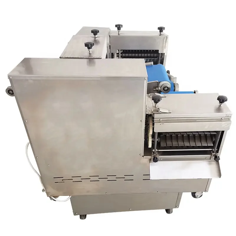 Commercial Electric Fresh Meat Cube Cutter Slicer Meat Cutting Machine Automatic Frozen Meat Slicer Bacon Slicing Machine