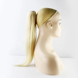 Wholesale Price Ponytail Hair Extensions Claw Long Wavy Curly Clip in Hairpiece Synthetic Pony Tail Human Hair  Ponytails