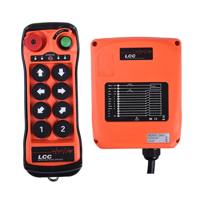 Q800 220 volts hoist wireless radio transmitter and receiver industrial remote control