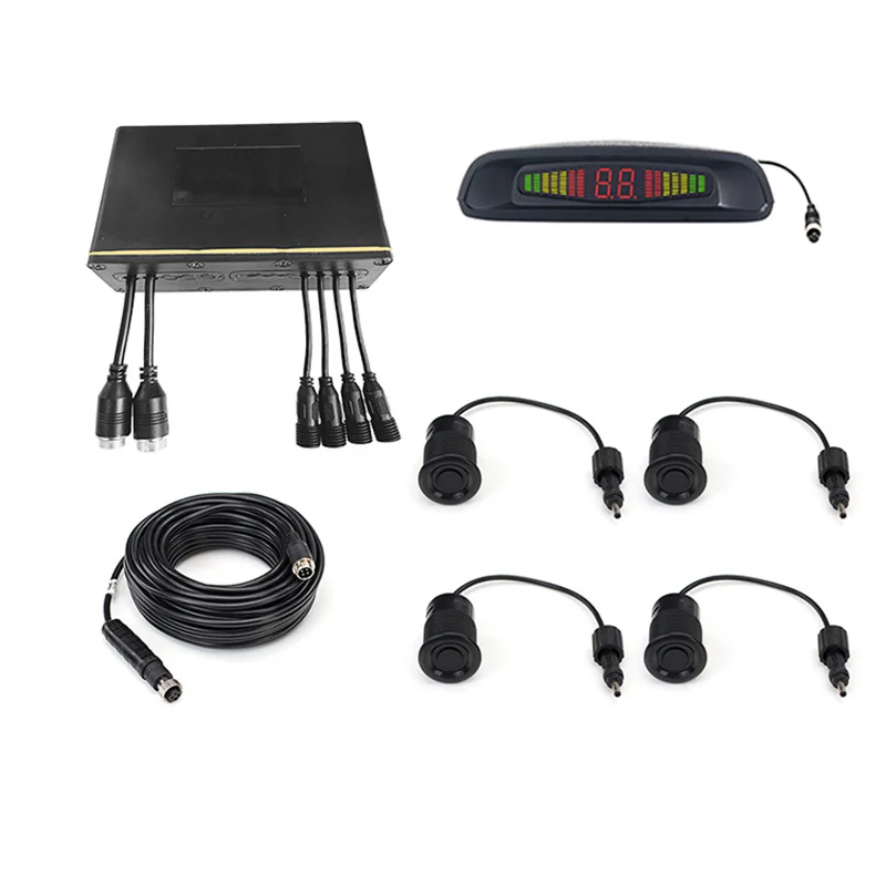 High Quality Electromagnetic Truck Parking Sensor Reverse Radar Ultrasound 5m Stable Parking Assist 4Sensors System