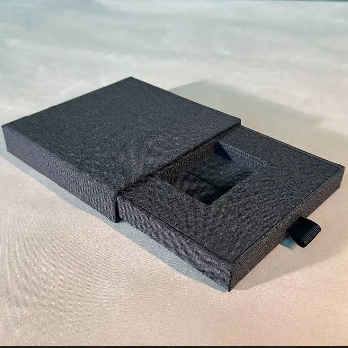Fabric Linen drawer USB Flash Drive Gift Box Wedding Packaging USB Box