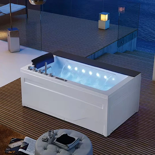 Luxury Acrylic multifunctional acrylic massage whirlpool bathtub indoor hot tubs