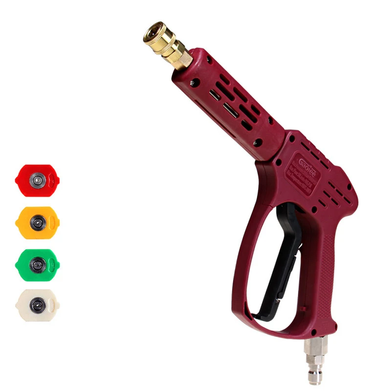 High Pressure Washer Gun Kit 4000 Psi with Extension Replacement Wand Lance,4 Quick Connect Nozzles