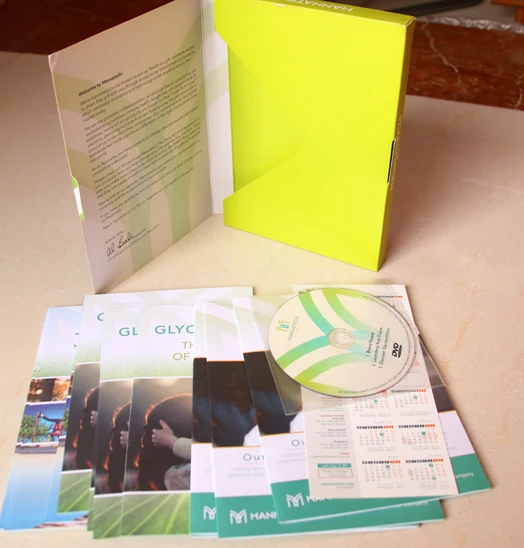Custom Product instruction manual printing Custom Logo Enterprise Business Profile 350GSM Paper File A4 Folder With Logo
