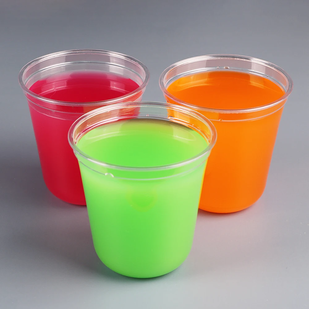 360-90 12oz 360ml U Shape PET Plastic Cup for Boba Tea Bubble Tea Cold Drink Coffee