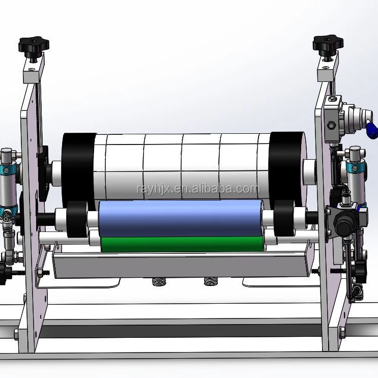 on line printer with film blowing machine